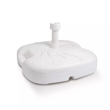 (White) 18L Patio Plastic Stand Shade Parasol Base