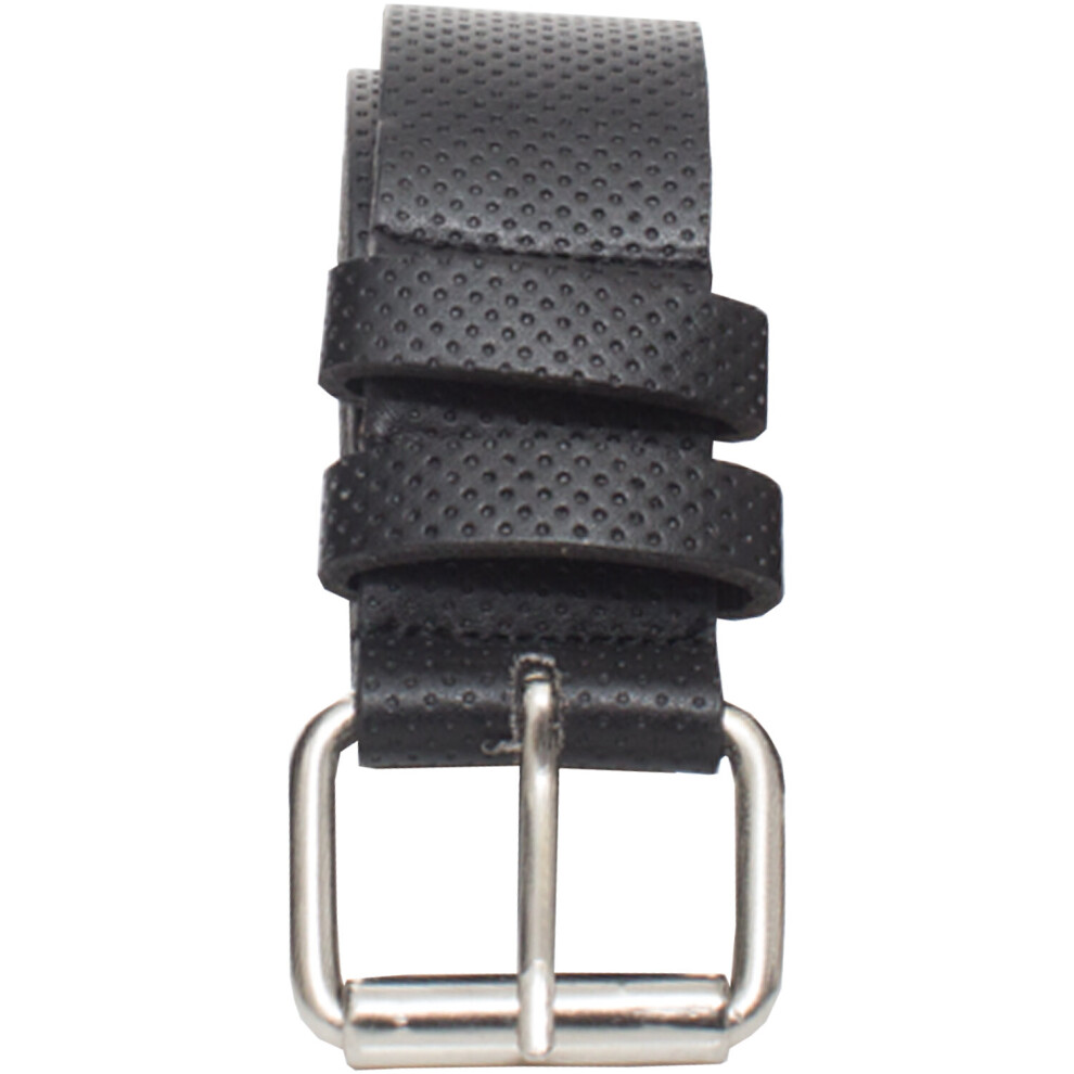 (Black (KZ 02), 5XL) Kruze New Mens PU Leather Belts Buckle Belt For Jeans Big Tall King Sizes