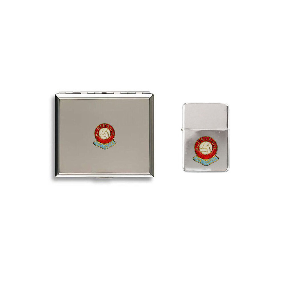 Knight Aldershot Town Football Club Lighter Cigarette Case Gift Set