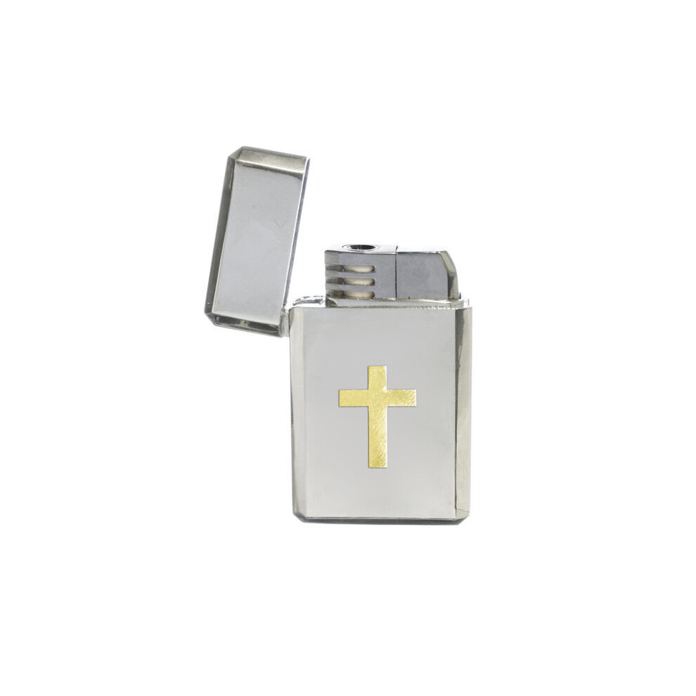 Knight Gold Latin Cross Stormproof Gas Lighter