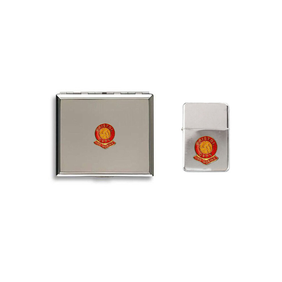 Knight Bristol City Football Club Lighter Cigarette Case Gift Set