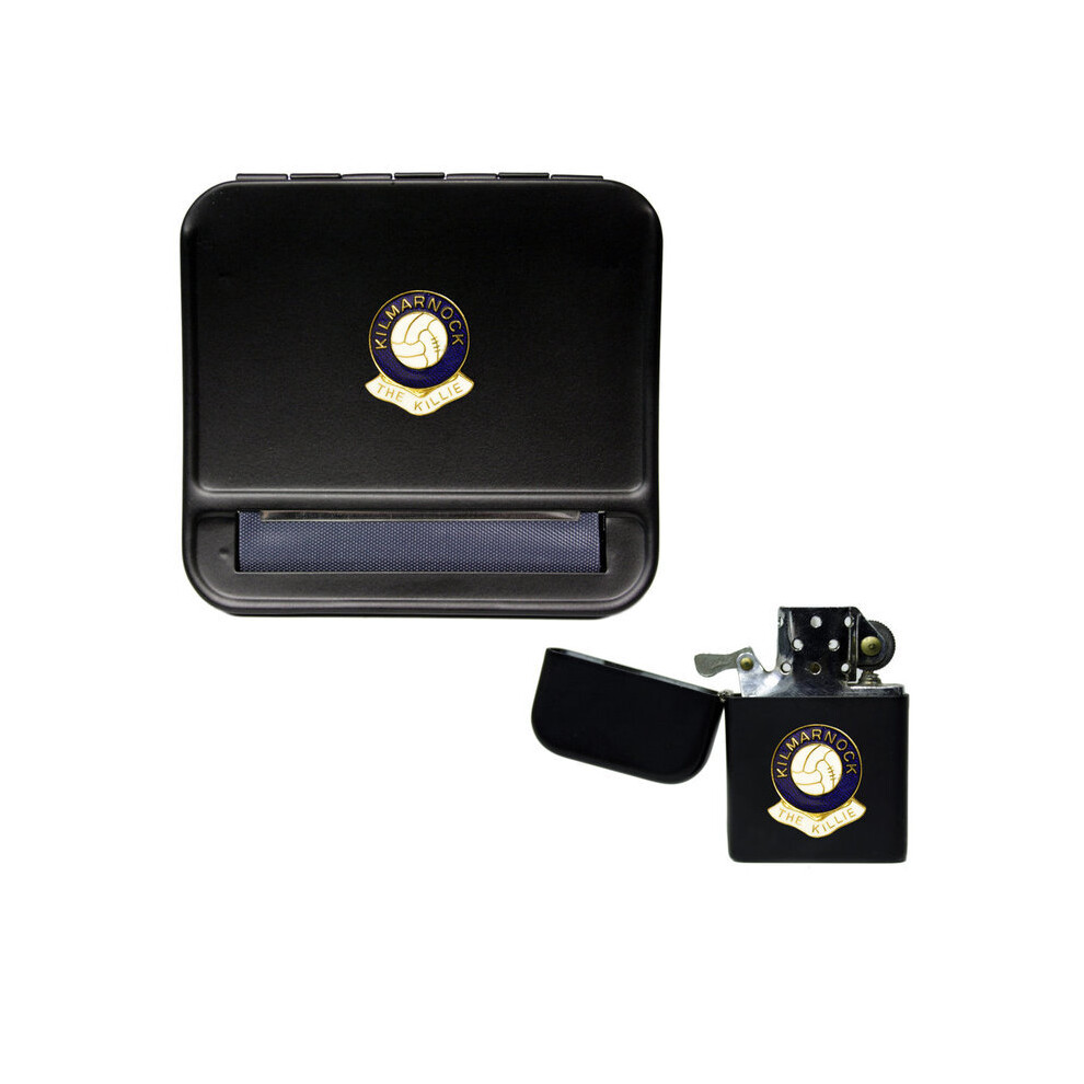 Knight Black Kilmarnock Football Club Cigarette Rolling Machine And Storproof Petrol Lighter