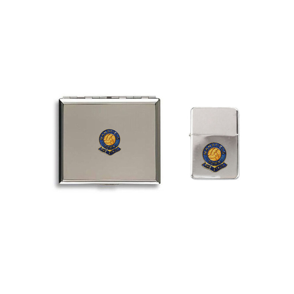 Knight Mansfield Town Football Club Lighter Cigarette Case Gift Set