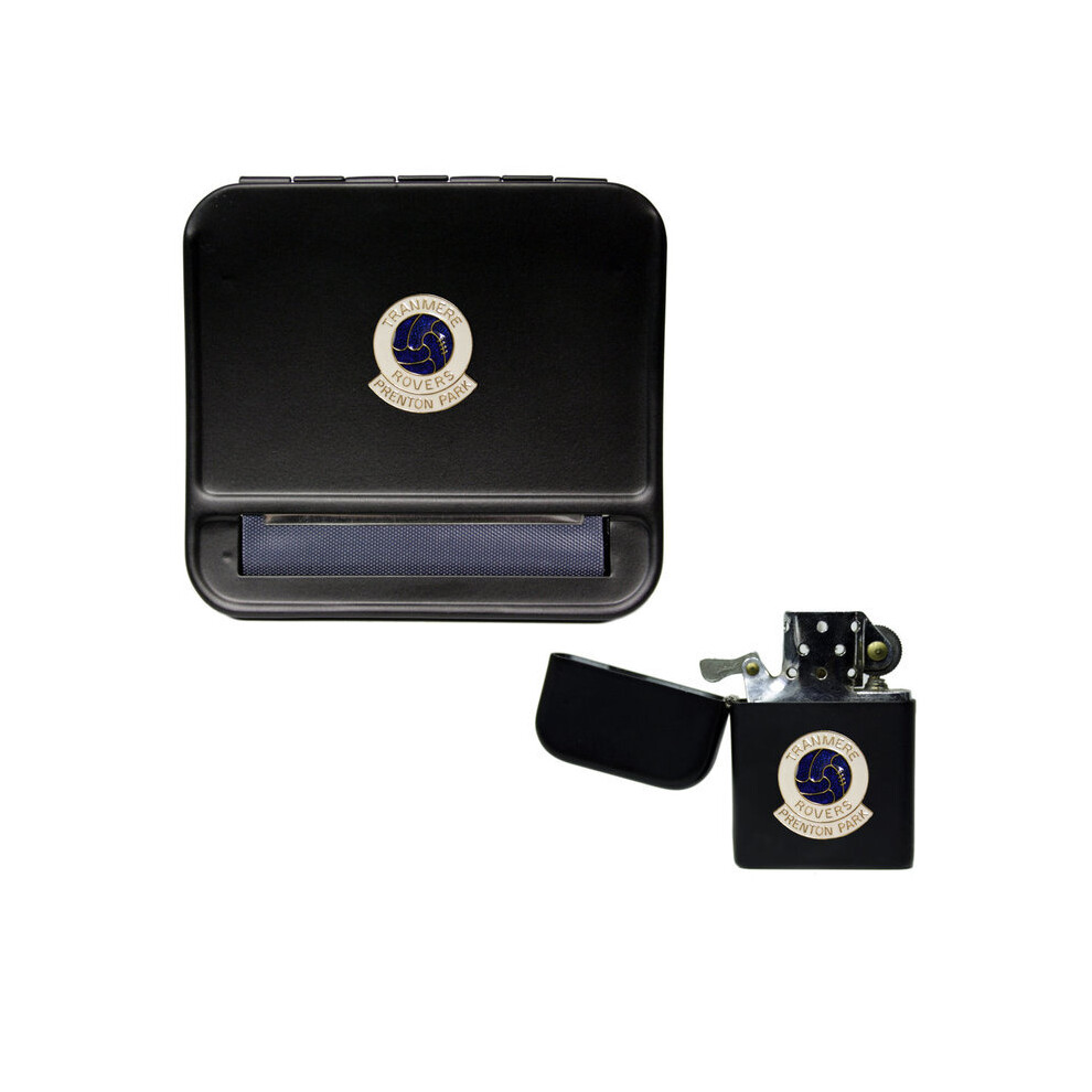 Knight Black Tranmere Rovers Football Club Cigarette Rolling Machine And Storproof Petrol Lighter