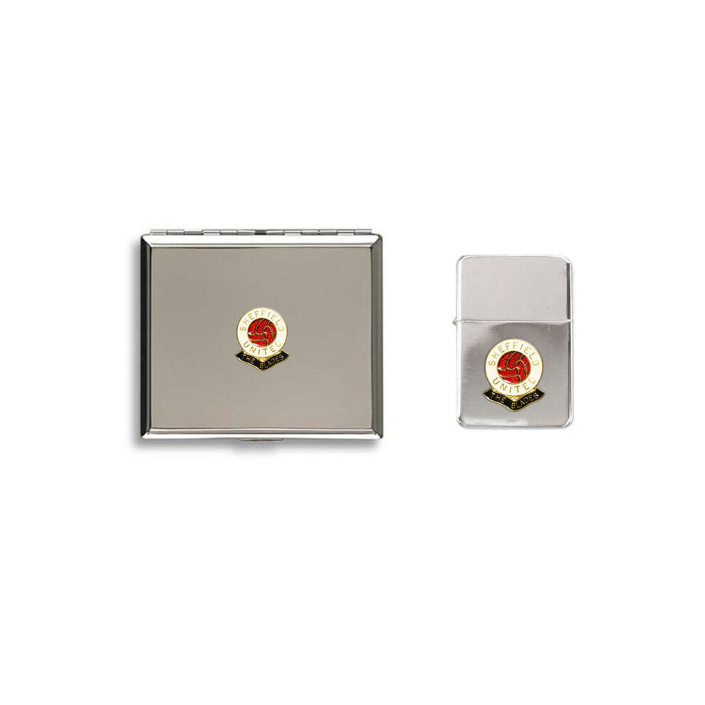 Knight Sheffield United Football Club Lighter Cigarette Case Gift Set