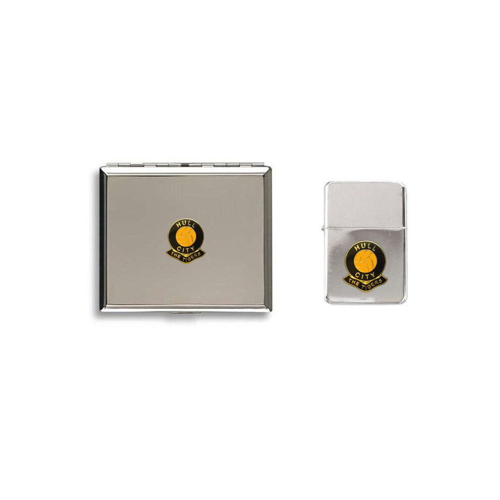 Knight Hull City Football Club Lighter Cigarette Case Gift Set