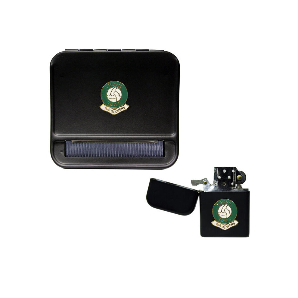 Knight Black Yeovil Town Football Club Cigarette Rolling Machine And Storproof Petrol Lighter