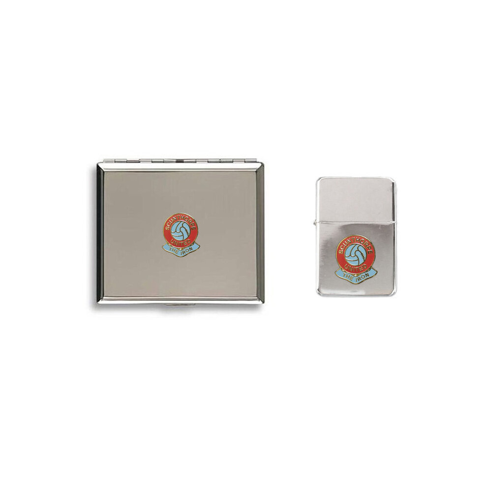 Knight Scunthorpe United Football Club Lighter Cigarette Case Gift Set