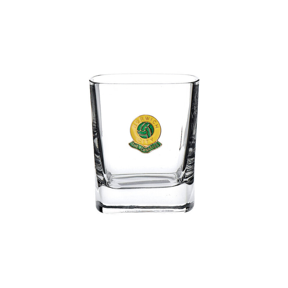 Norwich City football club mixer glass