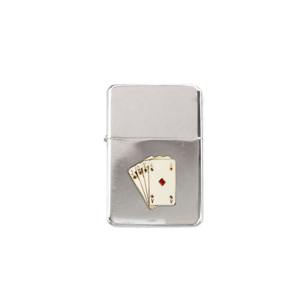 Knight Poker Playing Cards Stormproof Petrol Lighter