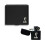 King cobra matte black cigarette case and stormproof petrol lighter 1