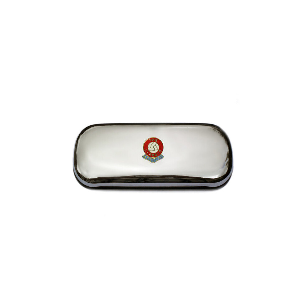 Burnley football club polished chrome glasses case