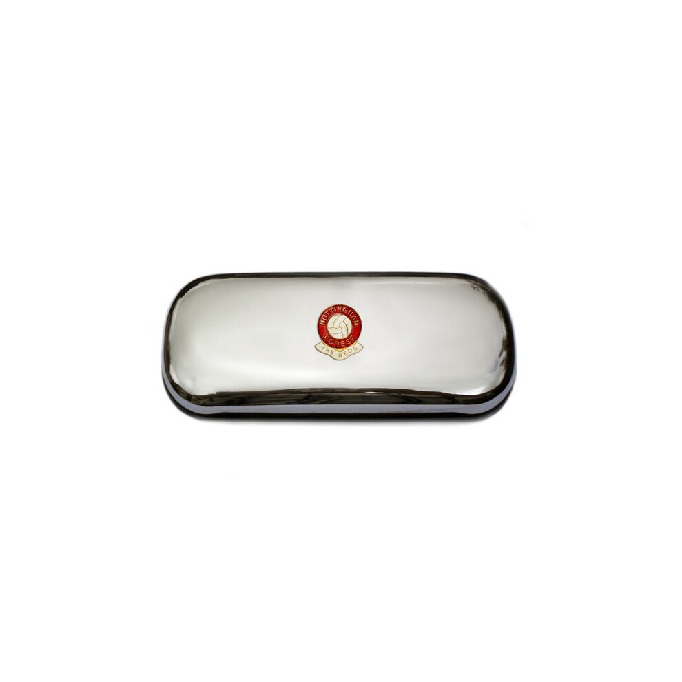 Nottingham Forest football club polished chrome glasses case