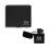 Three wise monkeys matte black cigarette case and stormproof petrol lighter 1