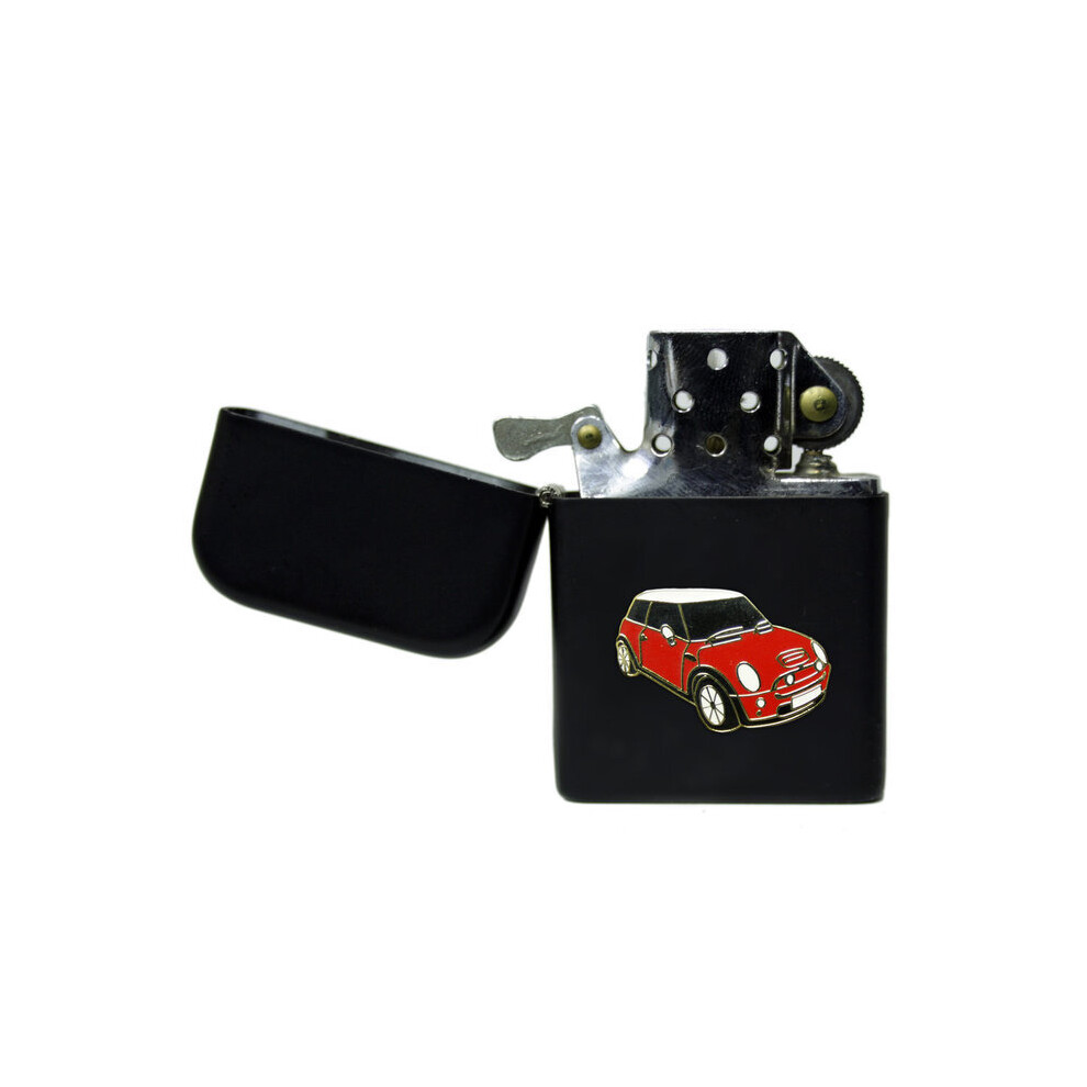 Knight Black Mini Cooper Matte Stormproof Petrol Lighter