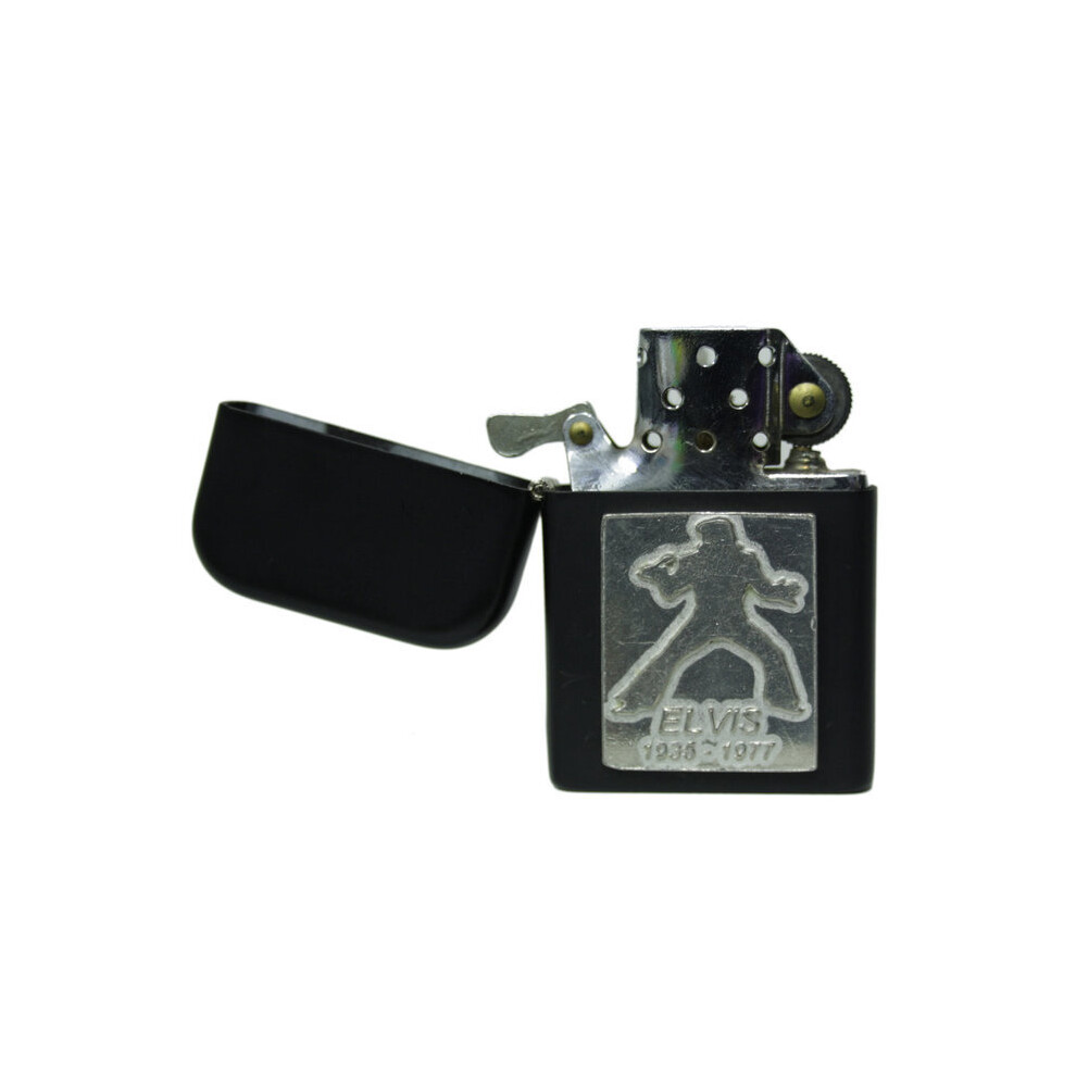 Knight Black Elvis Matte Stormproof Petrol Lighter