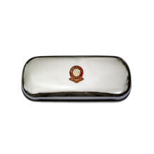 Manchester United football club polished chrome glasses case