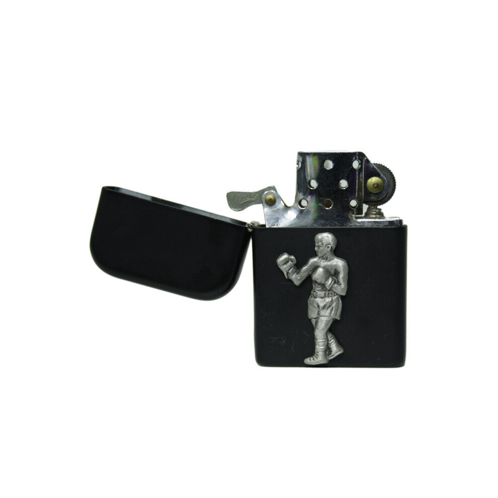 Knight Black Boxing Matte Stormproof Petrol Lighter