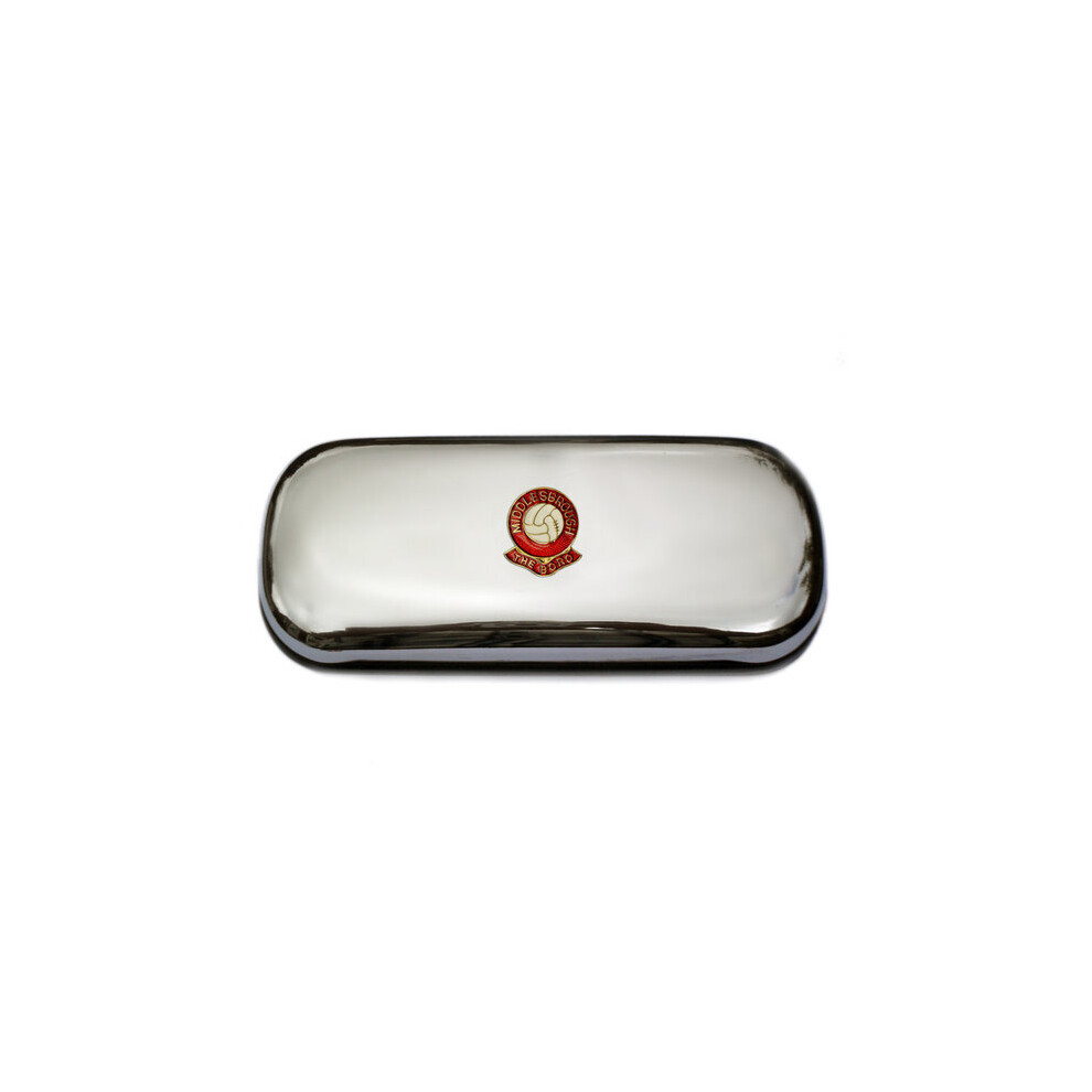 Knight Middlesbrough Football Club Polished Chrome Glasses Case