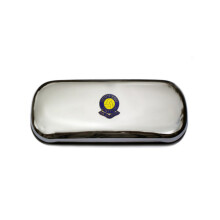 Southend United football club polished chrome glasses case