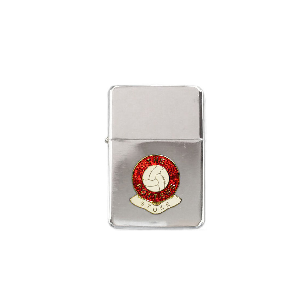 Knight Stoke City Football Club Stormproof Petrol Lighter