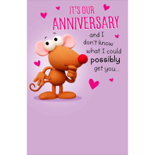 Our Anniversary What To Get You Pop Up Funny Anniversary Greeting Card Humour