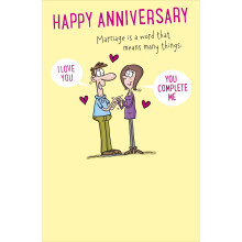 Happy Anniversary Means Many Things Funny Anniversary Greeting Card Humour
