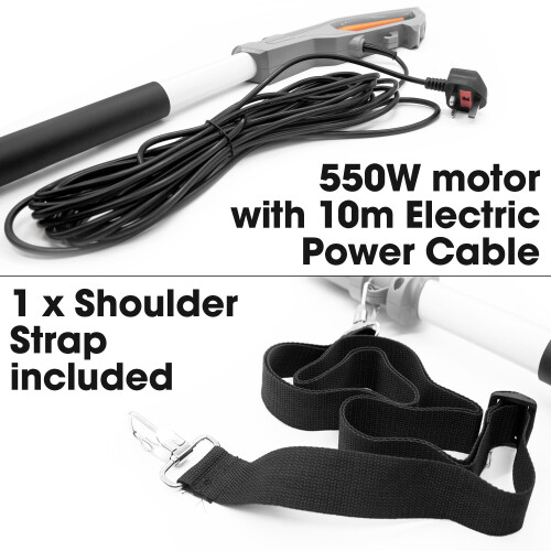 Terratek 550W Telescopic Hedge Cutter LongReach Corded Hedge Trimmer