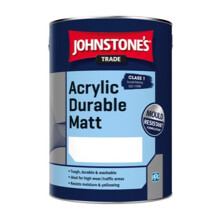 Johnstones Trade Acrylic Durable Matt Emulsion Paint 5l Magnolia