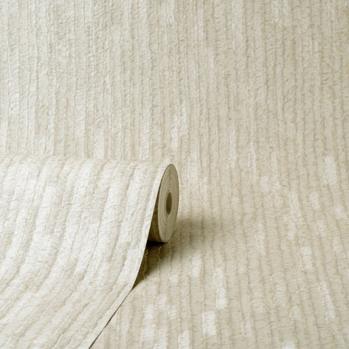 Crown Crown Bergamo Leather Texture Silver Cream Wallpaper M1398 1