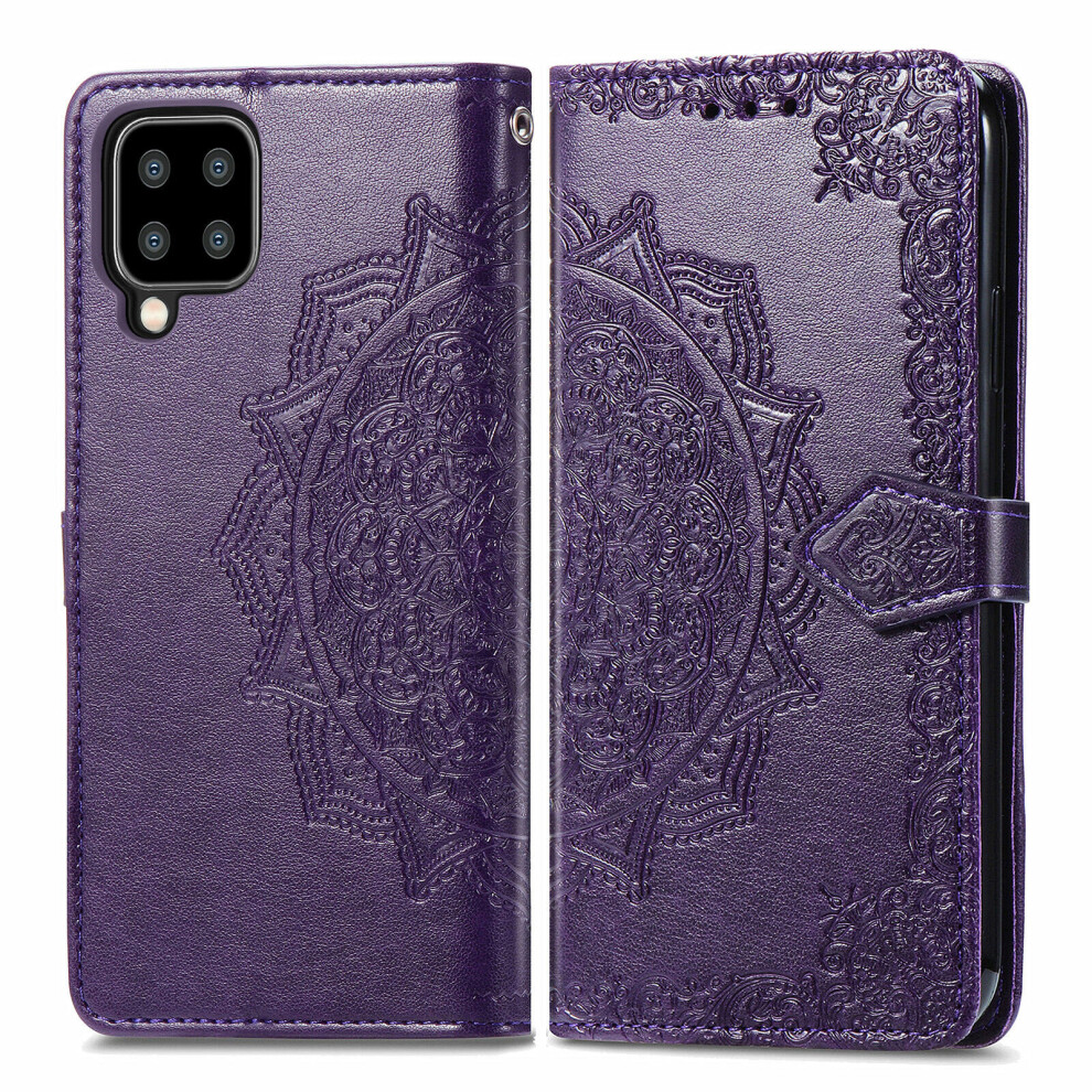 Flip Wallet For Samsung Galaxy A22 5G Purple 8414065640378