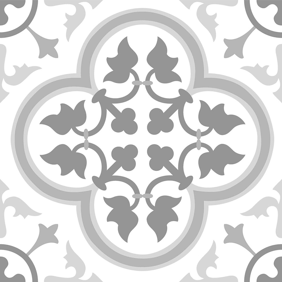 Peel & Stick Vinyl Floor Tiles 10pcs Per Pack Marble Moroccan Floral Pattern Floor Pops - 21 Styles Sticky Back - Self Adhesive REMY FP2953