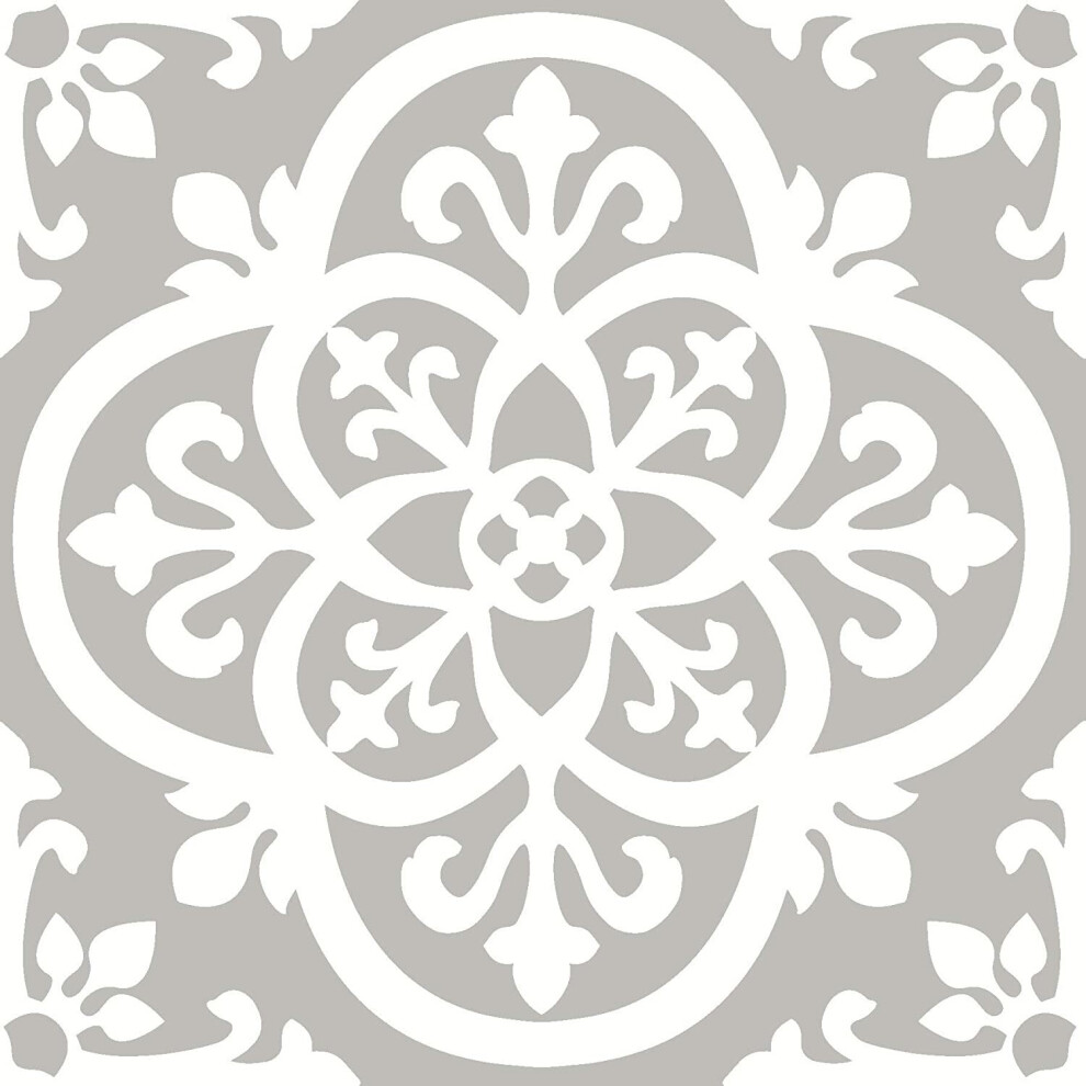 Peel & Stick Vinyl Floor Tiles 10pcs Per Pack Marble Moroccan Floral Pattern Floor Pops - 21 Styles Sticky Back - Self Adhesive MEDINA FP2942