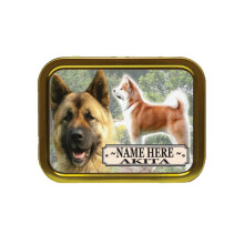 Personalised Akita Dog Breed Tobacco Tin Gift & Smoking Products
