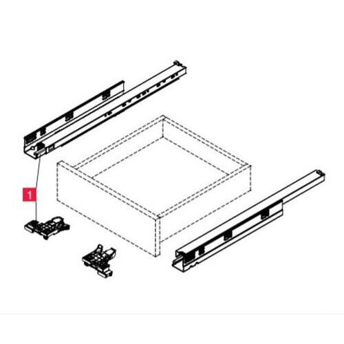 (400mm) Soft Close 3Dslides drawer runner up to 19mm board 1