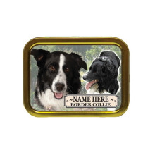 Personalised Border Collie Dog Breed Tobacco Tin Gift & Smoking Products