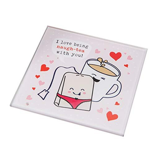 For Your Eyes Only Glass Coaster - Tea with You