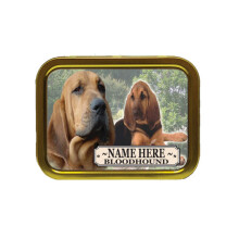 Personalised Bloodhound Dog Breed Tobacco Tin Gift & Smoking Products
