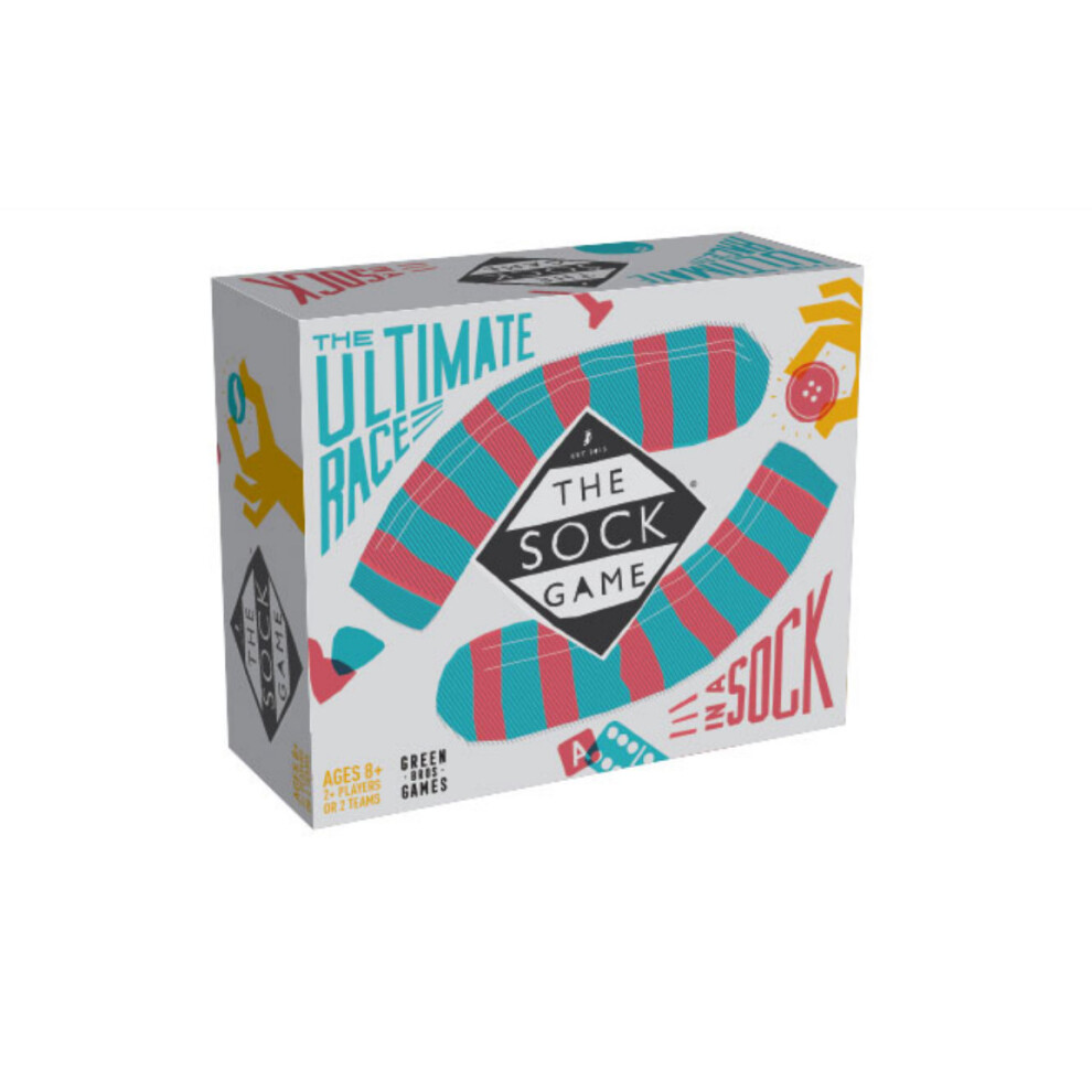 Asmodee The Sock Game: Fast-Paced Team Scavenger Challenge With Fluffy Socks - Spin, Dig, And Score To 11 (Win By 2) - Board Game