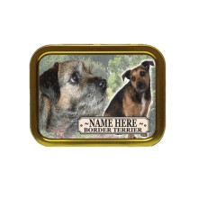 Personalised Border Terrier Dog Breed Tobacco Tin Gift & Smoking Products