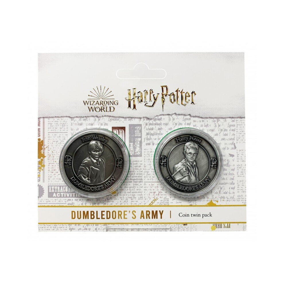 Harry Potter Dumbledore Army Collectible Coin Set (Harry Potter & Ron Weasley)