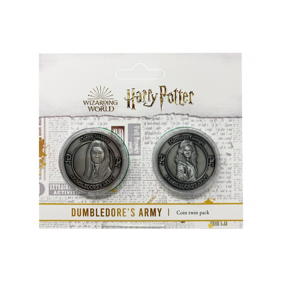 Harry Potter Dumbledore Army Collectible Coin Set (Hermione Granger & Ginny Weasley)