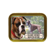 Personalised Boxer Dog Breed Tobacco Tin Gift & Smoking Products