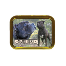 Personalised Brindle Staffordshire Bull Terrier Dog Breed Tobacco Tin Gift & Smoking Products