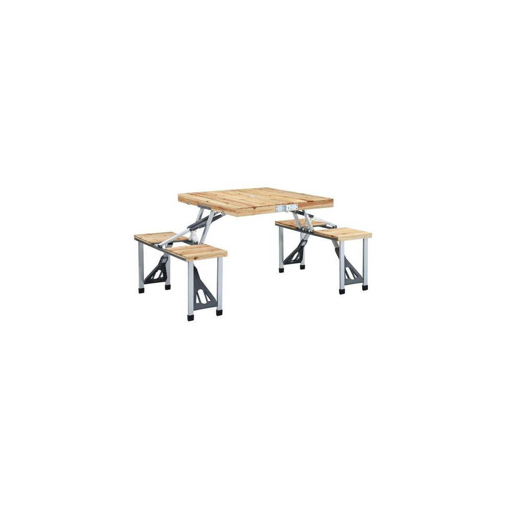 Portable, Folding Camping Table and 4-Seat Set, Best-image-OPC-P7VGXTB-NEW