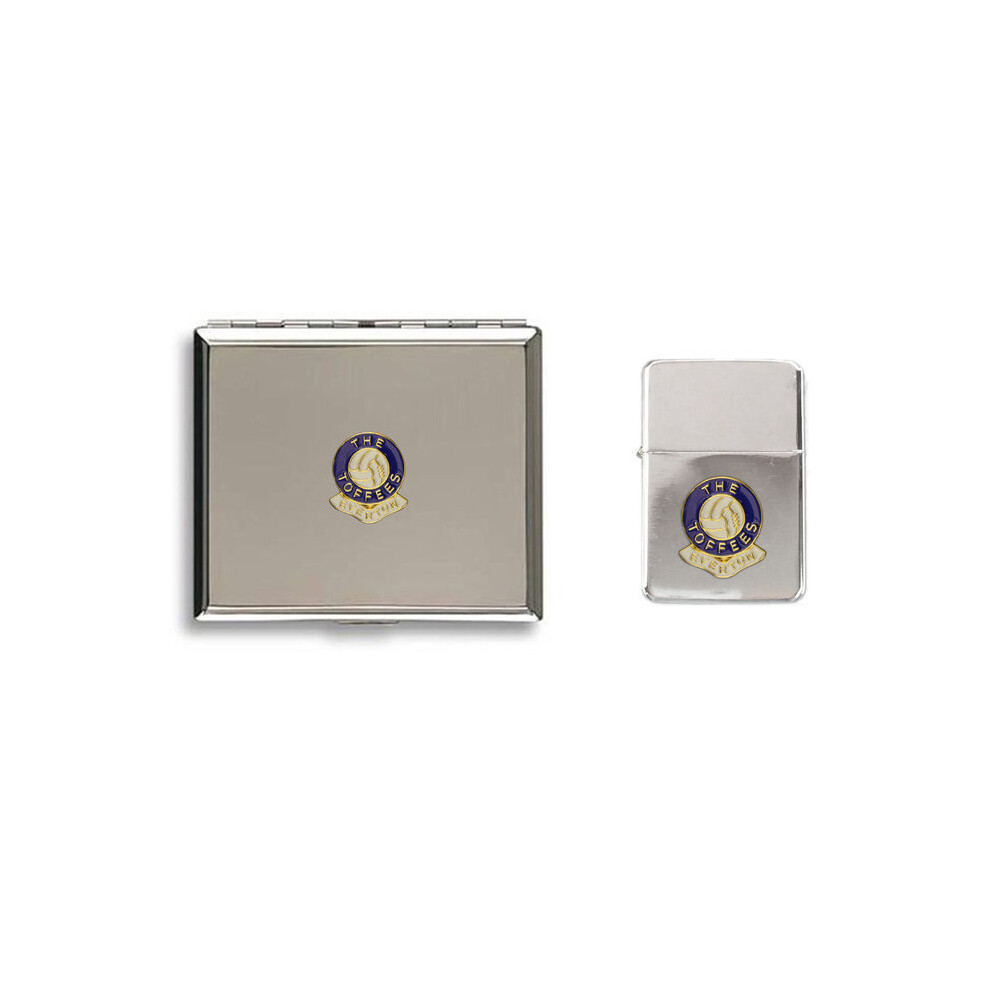 Knight Everton Football Club Lighter Cigarette Case Gift Set