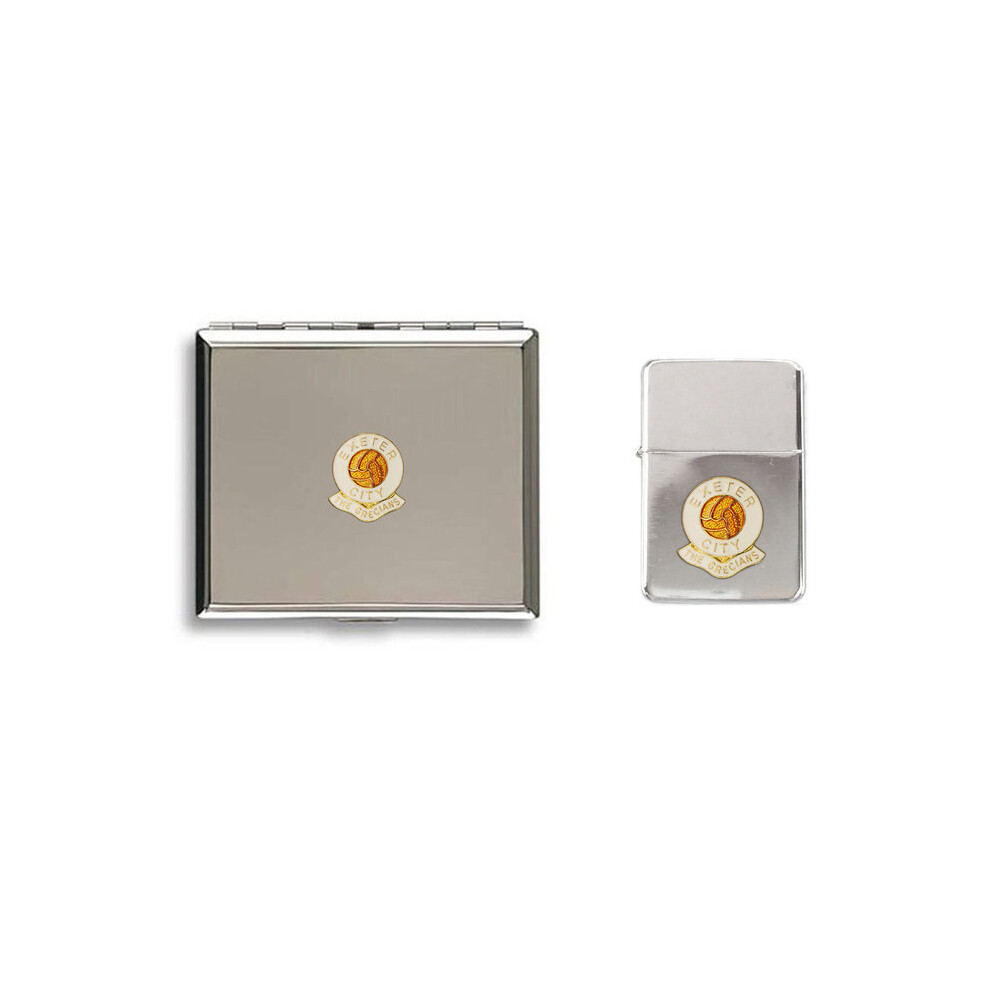 Knight Exeter City Football Club Lighter Cigarette Case Gift Set
