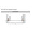 (450mm) Metal roller - drawer runners Tecno - white 2