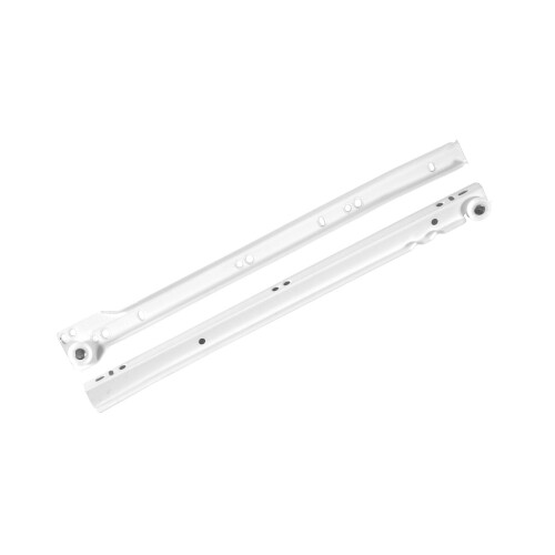 (400mm) Metal roller - drawer runners Tecno - white 1