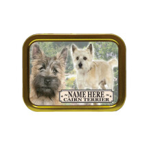 Personalised Cairn Terrier Dog Breed Tobacco Tin Gift & Smoking Products